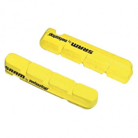 JUEGO DE ZAPATAS SRAM LLANTA CARBONO AMARILLO CARRETERA