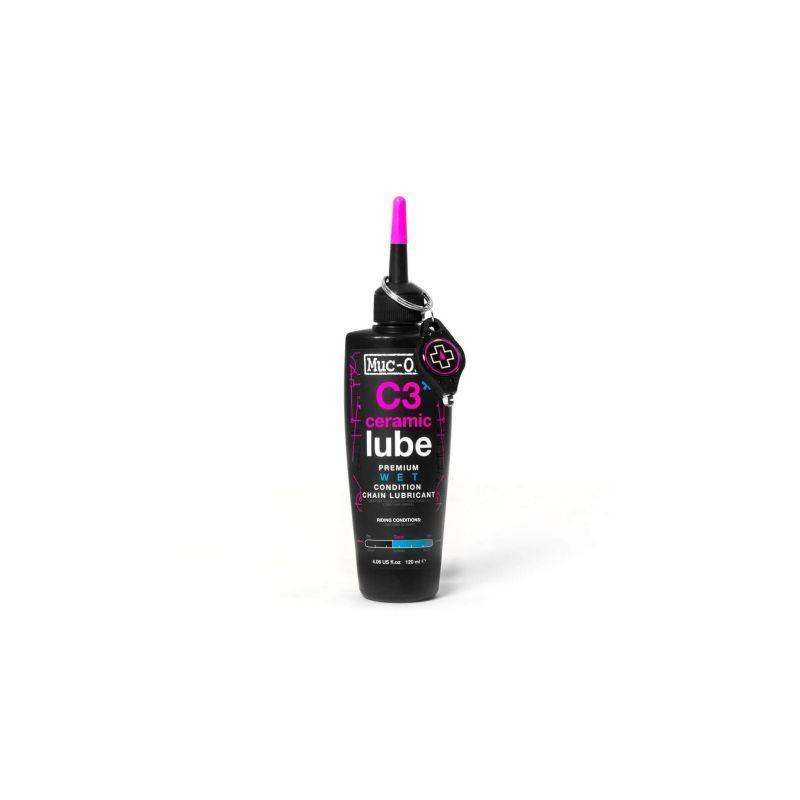 ACEITERA LUBRICANTE MUC-OFF C3 PREMIUM CERAMICO CLIMA HUMEDO 120 ml