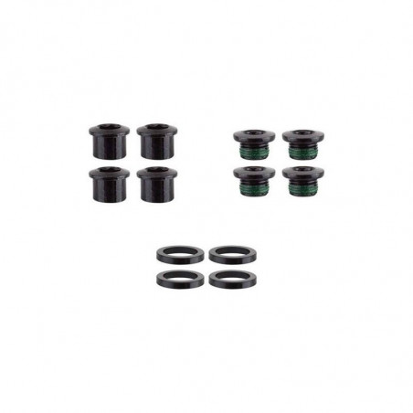 KIT TORNILLOS FIJACION TRUVATIV PARA MONOPLATO DE 4 AGUJEROS ACERO NEGRO